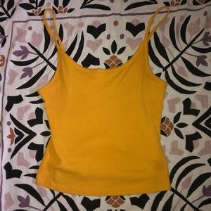 yellow ribbed tank
